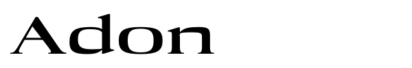 Adon font preview